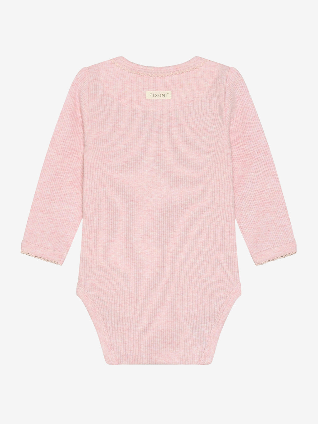 Romper - Modal/katoen - Roze/Bleached Mauve Melange - Fixoni - voorkant - afbeelding 3
