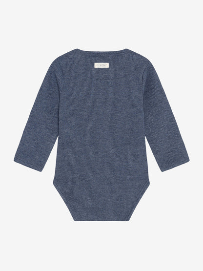 Strampler - Modal/Baumwolle - Dunkelblau/Vintage Indigo Melange - Fixoni