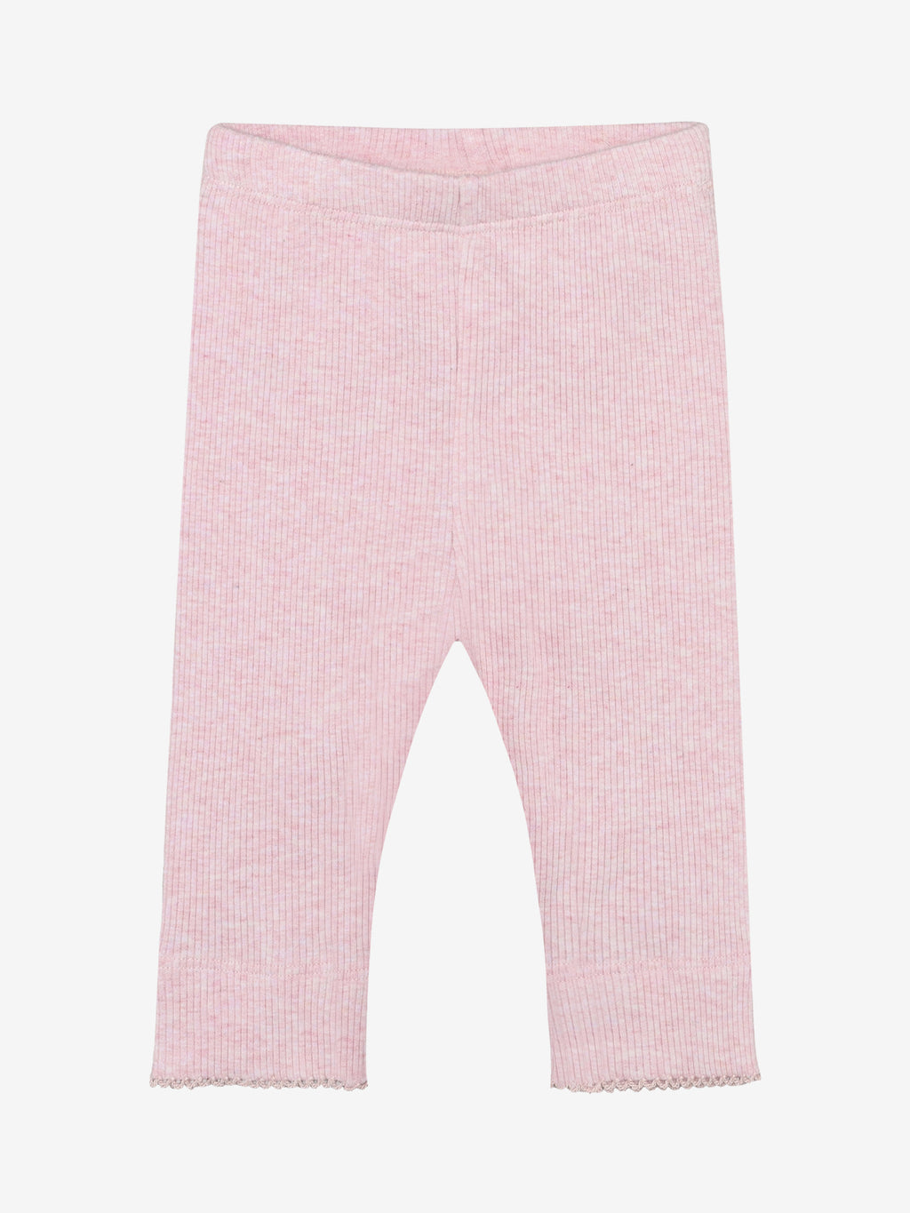 Legging - Modal/katoen - Roze/ Bleached Mauve Melange - Fixoni - productfoto