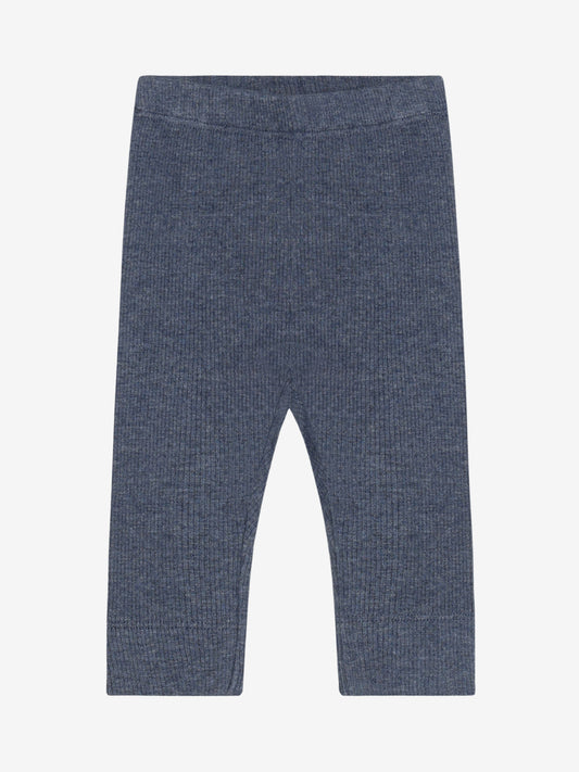 Leggings - Modal/Cotton - Dark Blue/Vintage Indigo Melange - Fixoni