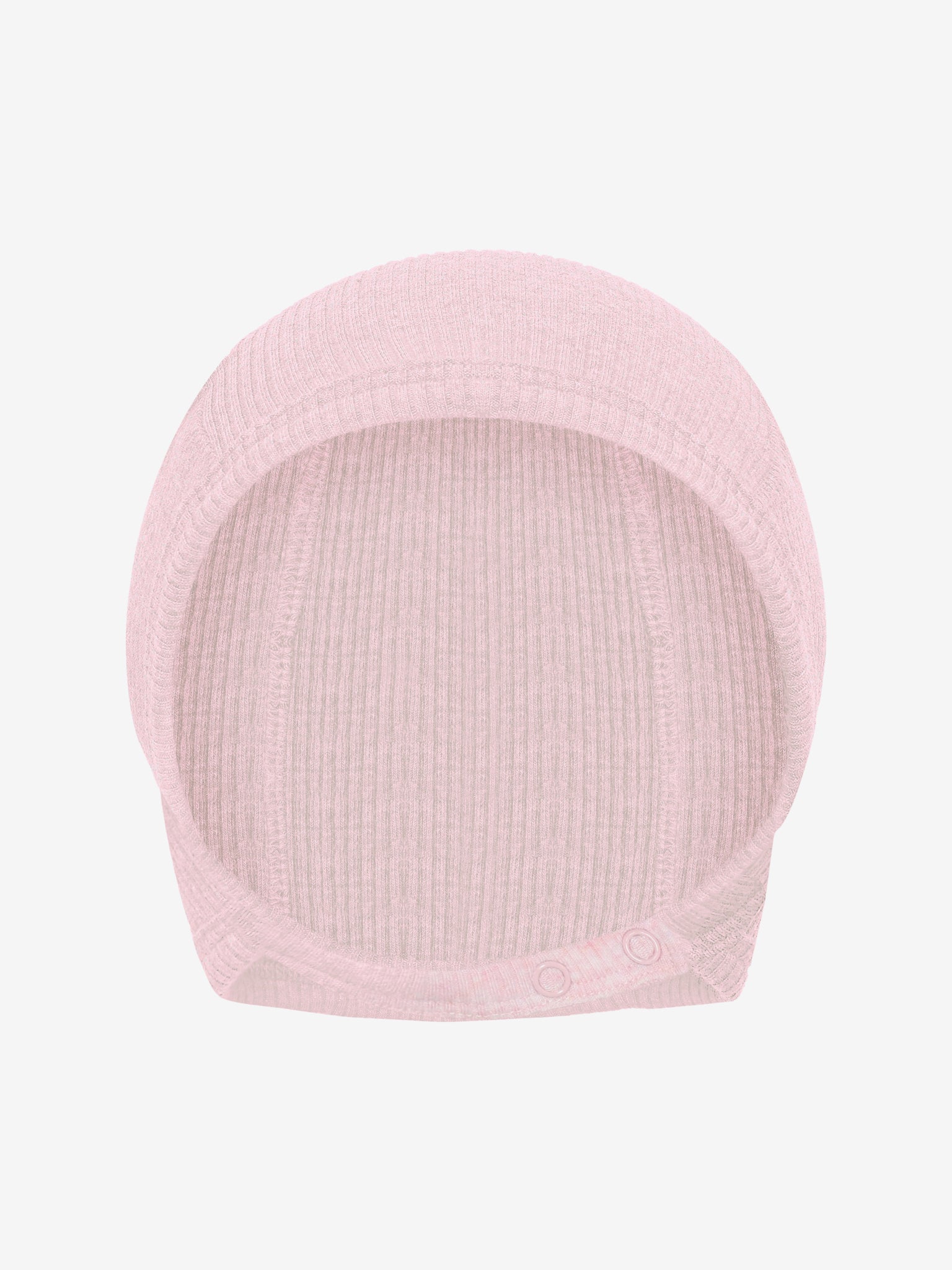Baby mutsje - Helm mutsje - Modal/Katoen - Roze/Bleached Mauve Melange - Fixoni - productfoto - afbeelding 3
