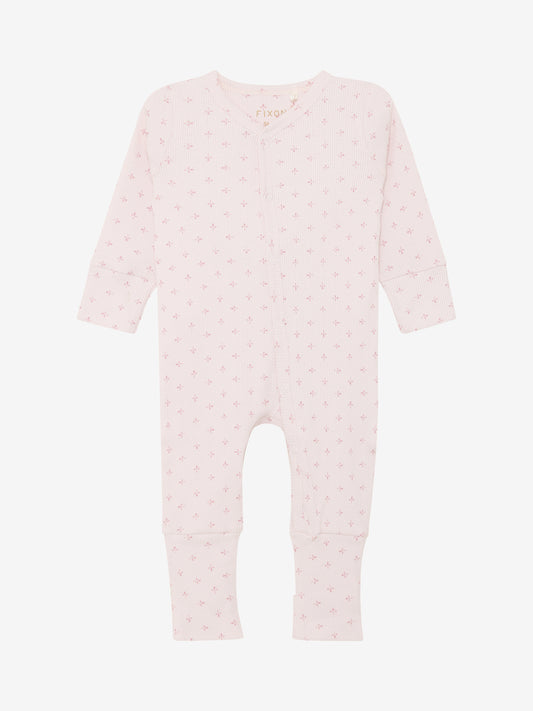 Strampler - Bio-Baumwolle - Rosa/Hushed Violet - Fixoni
