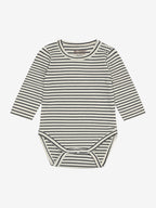 Romper lange mouw - Biologisch katoen - Body LS YD Stripe - Navy Blazer - Huttelihut - voorkant