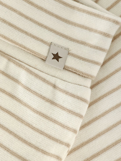 Baby leggings - Organic cotton - Pants YD Stripe - White Pepper - Huttelihut