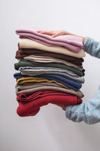 Baby Blanket Wool Fleece - Babydecke mit Festonstich - Engel Natur