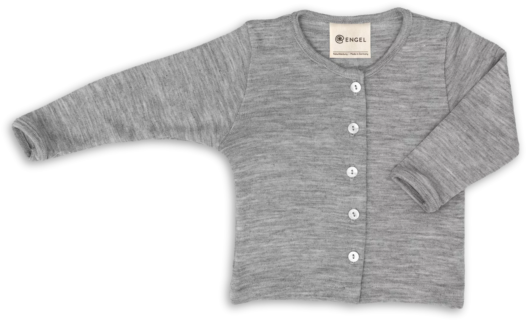 Babyvestje - Wol/Zijde - Baby Cardigan - Engel Natur