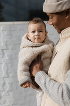 Wollen vest/jasje - Kuku Light Sand Brown – 100% lichte wol – Alwero
