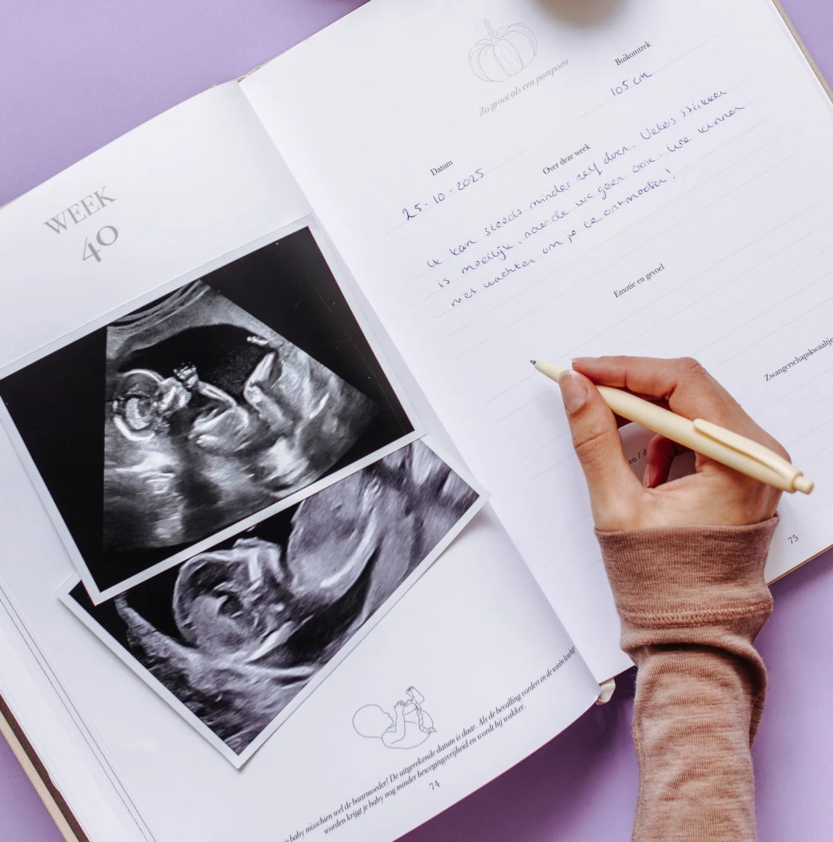 Het begin van jouw leven – Livre de grossesse et de bébé tout-en-un de 0 à 1 an – Birth Lines