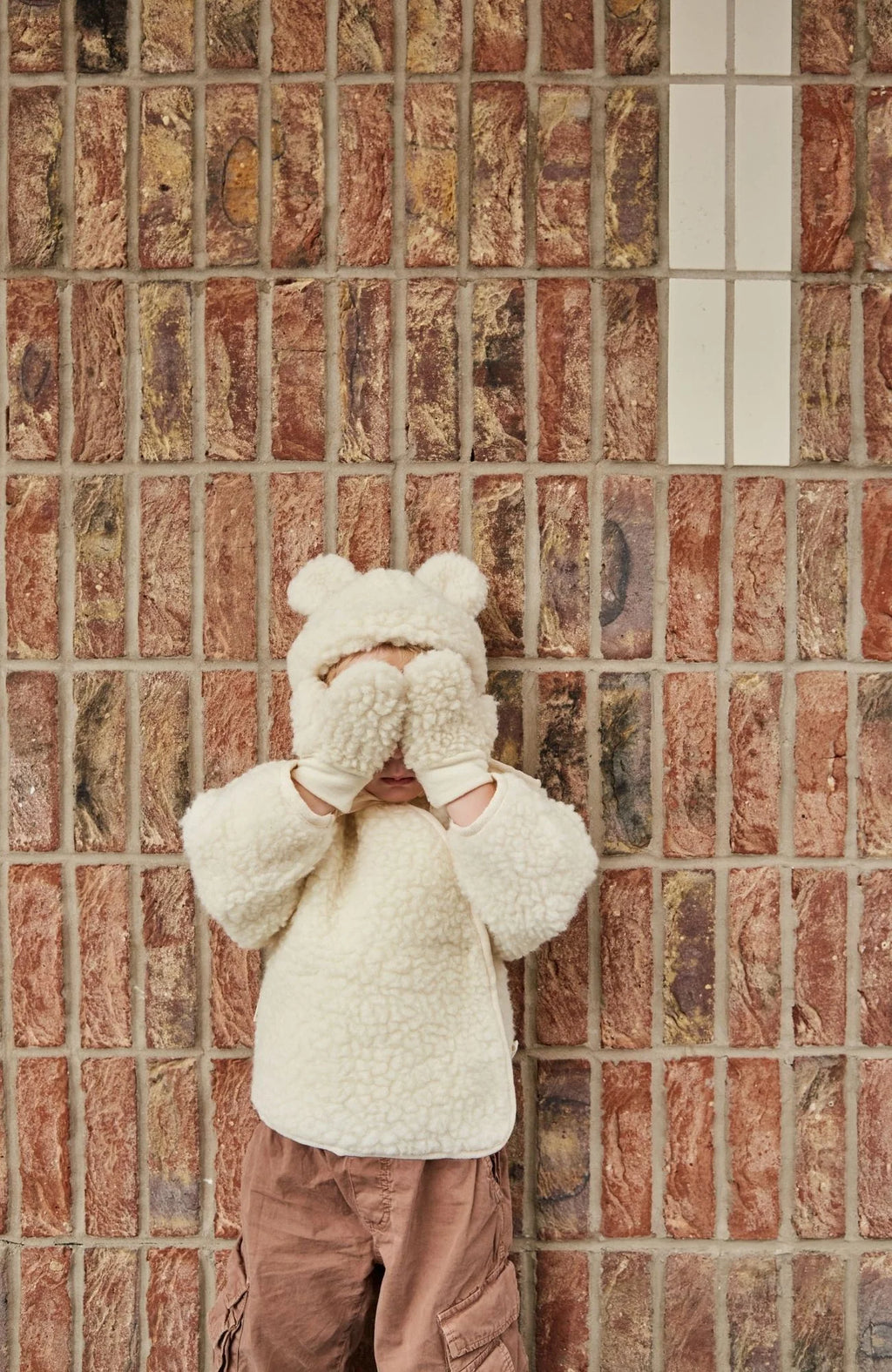 Milk Mittens – Wollen wanten met koord - 100% merinowol – BINIBAMBA