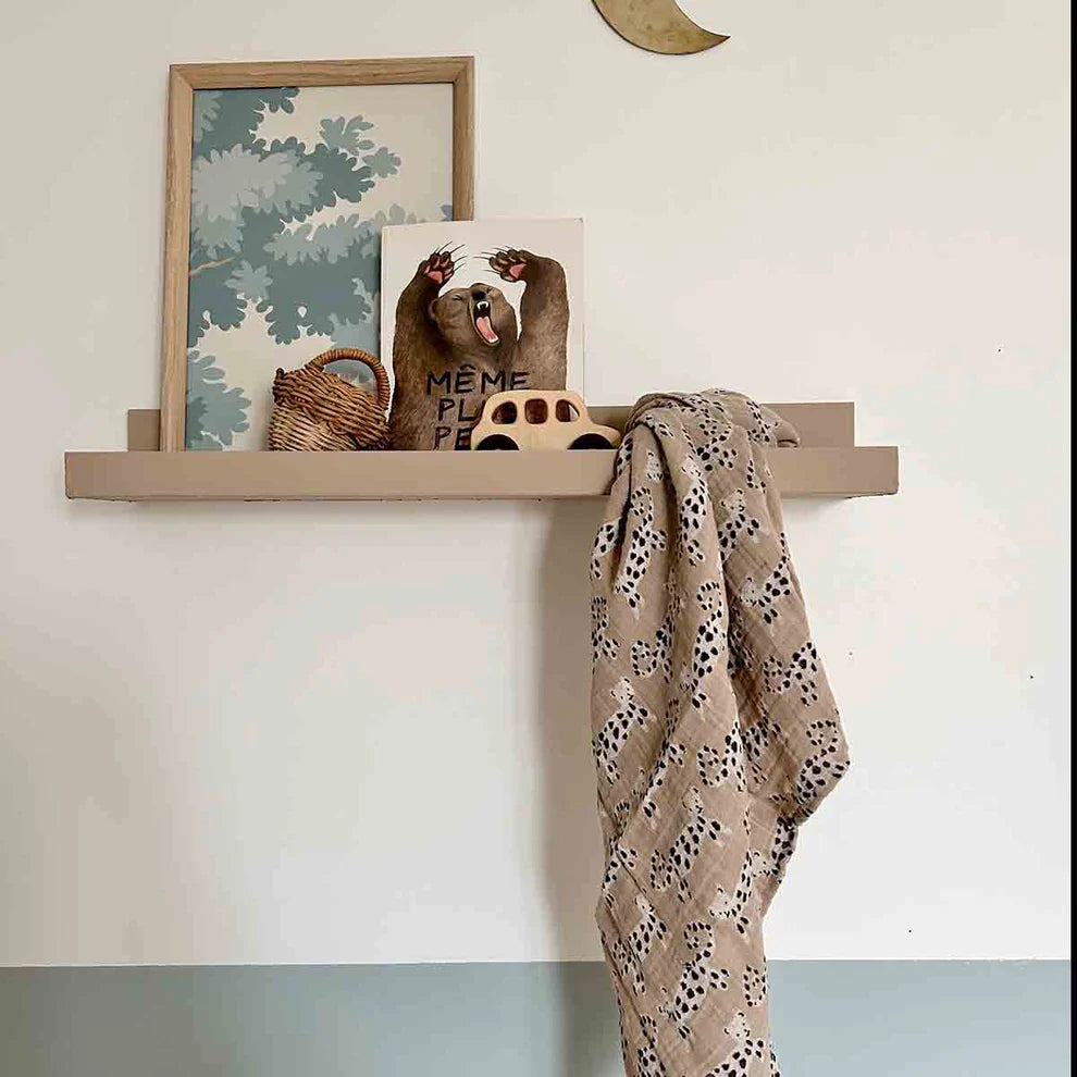 Hydrofiele doek Bianca - Baby Leopard print - Luipaardjes - Mousseline katoen - Rose in April - productfoto - afbeelding 4