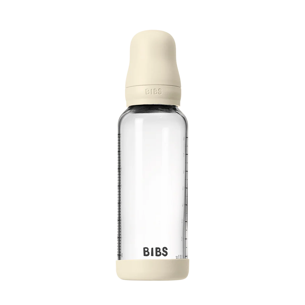 Babyfles van glas - Latex/Natuurrubber - Ivory - 120 ml of 240 ml - BIBS - productfoto - afbeelding 6