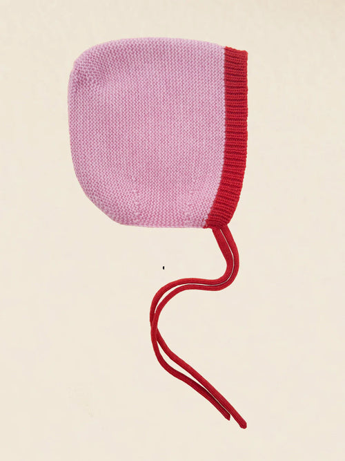 Bonnet Dolly - Baby Strikmutsje - Merinowol - HVID - productfoto - afbeelding 2