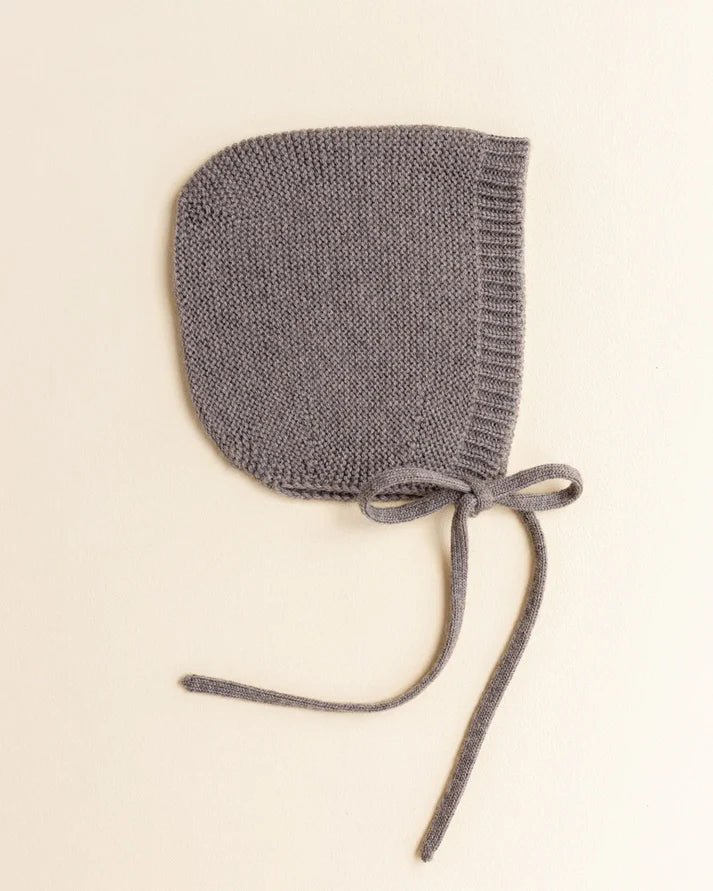 Bonnet Dolly - Baby Knitted Hat - Merino wool - HVID