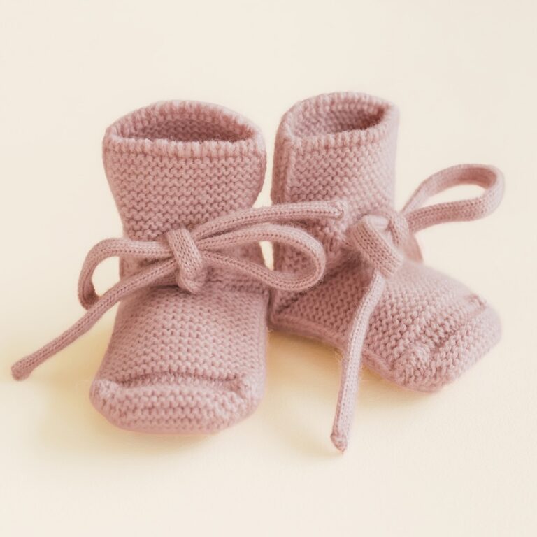 Booties - Baby Slofjes - Merinowol - HVID - productfoto - afbeelding 14