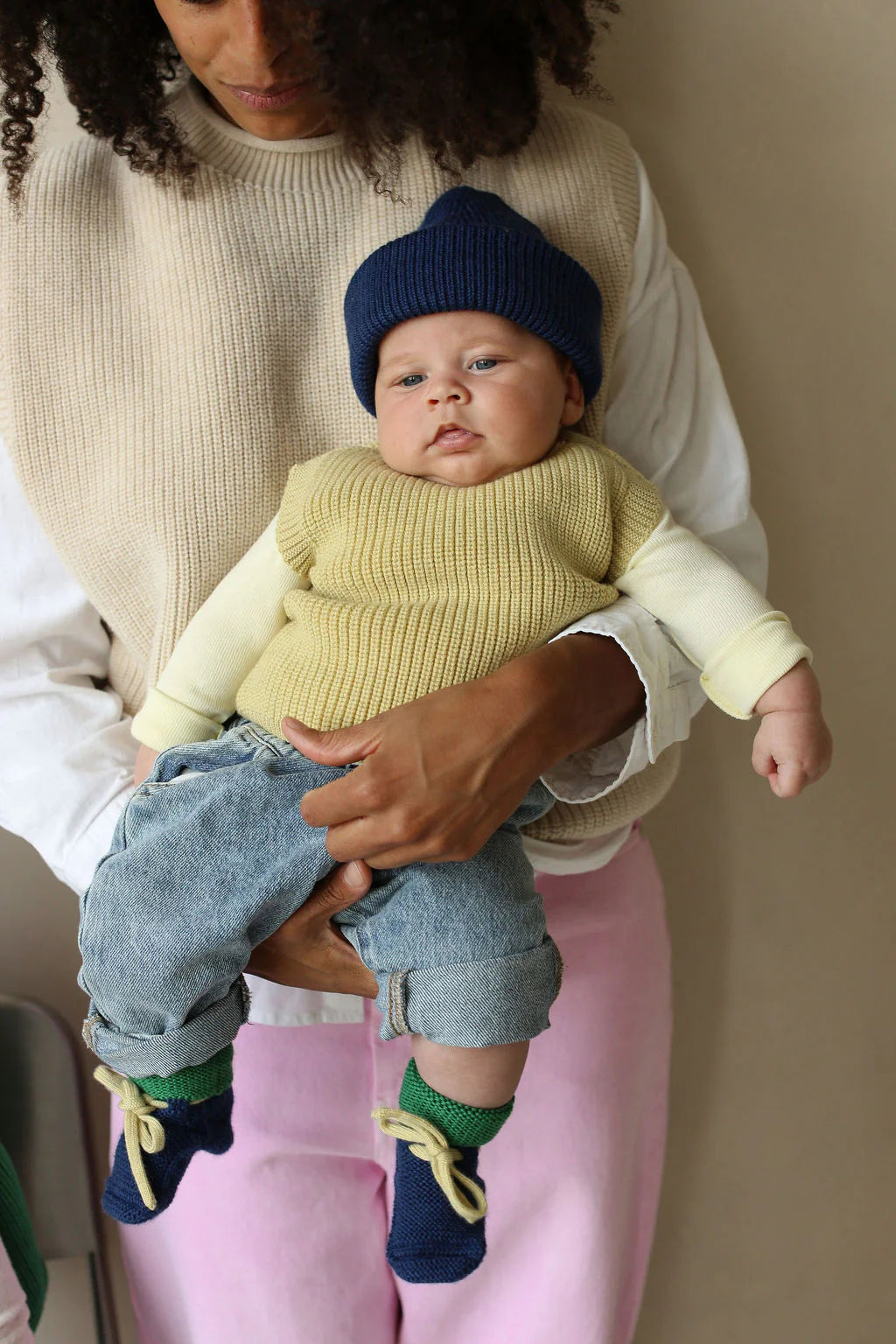 Booties - Baby Slofjes - Merinowol - HVID - productfoto - afbeelding 9