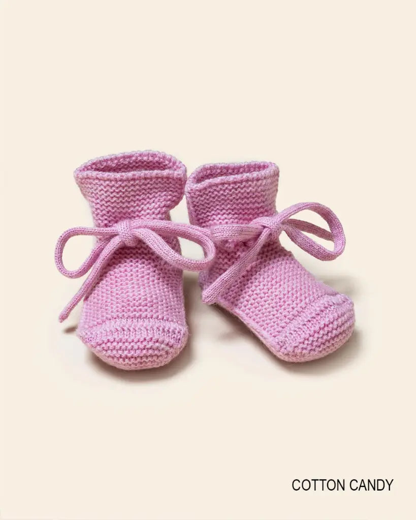 Booties - Baby Slofjes - Merinowol - HVID