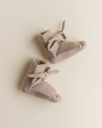 Booties - Baby Slofjes - Merinowol - HVID - productfoto - afbeelding 13
