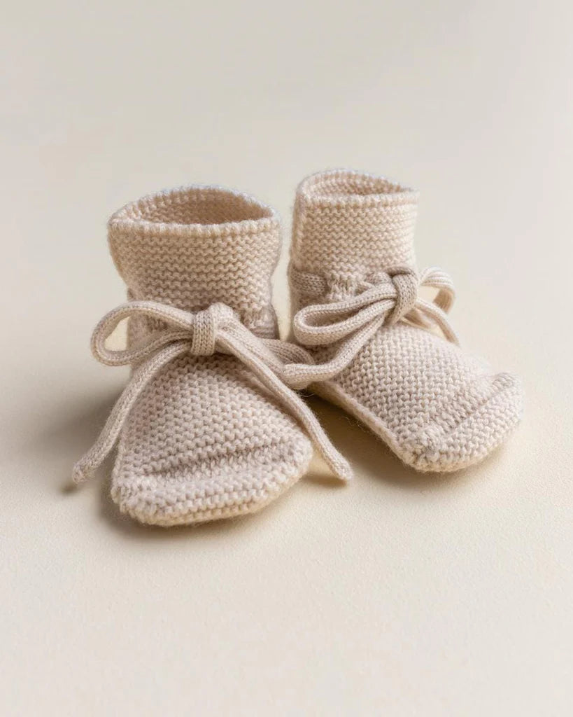 Booties - Baby Slofjes - Merinowol - HVID - productfoto - afbeelding 15