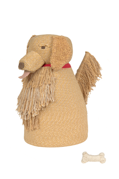 Opbergmand Luna Golden Retriever – 40 × 30 × 55 cm – Lorena Canals