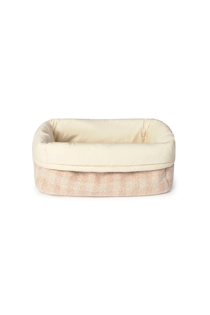 Quilted Basket – Gewatteerde opbergmand – Matcha & Rose – 30 × 20 × 20 cm – Lorena Canals