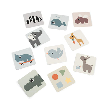 Visual Stimulation Cards - Baby contrast cards 10-pack - Elphee - Colour mix - Done by Deer