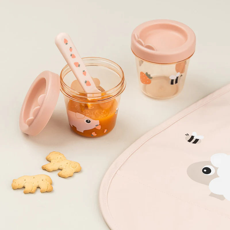 Babyvoedingcontainers (2 stuks) - Bewaarbakjes - Tiny Farm - Poeder - Done by Deer - productfoto