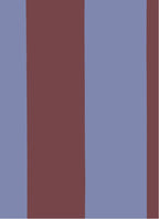 Brede Strepen Bordeaux Blauw – Atelier Chien: detail of the wallpaper pattern.