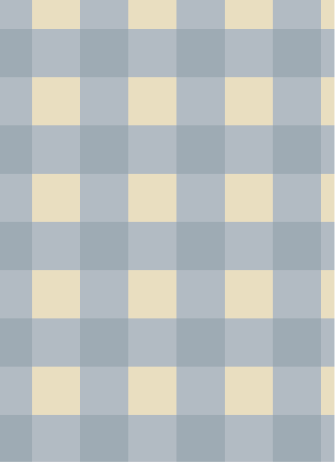 Gingham Ruiten Lichtblauw – Atelier Chien: detail of the wallpaper pattern.