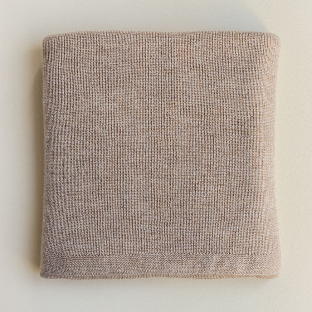 Baby Blanket - Felix Blanket - Merino wool - HVID