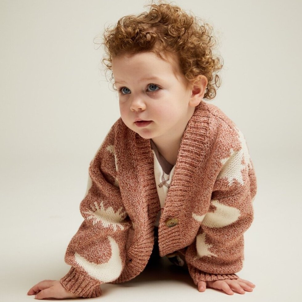 Moon Star Cardigan Russet – 100% Bio-Baumwolle – Claude & Co