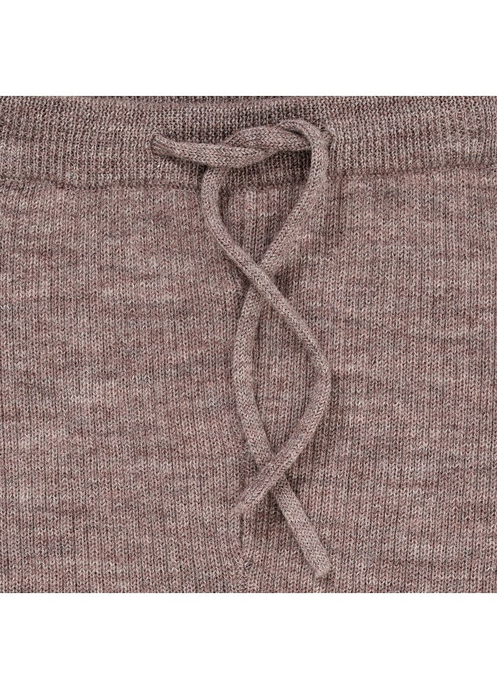 Knitted trousers - Merino Classic Rib Leggings - Merino wool - Nature Melange - Copenhagen Colors