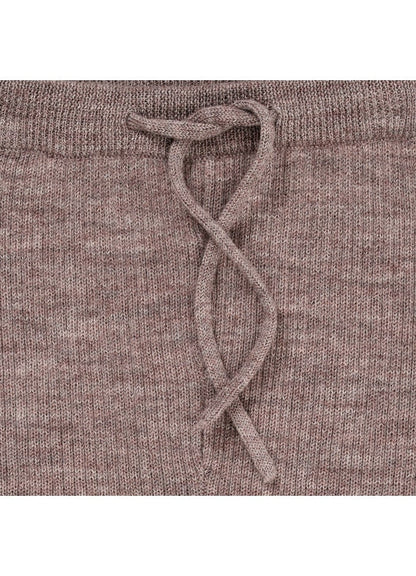 Knitted trousers - Merino Classic Rib Leggings - Merino wool - Nature Melange - Copenhagen Colors