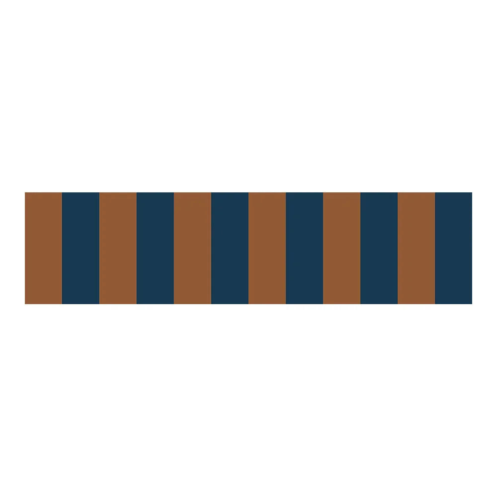 Behangrand – Border Nostalgia Navy Brown – 25 cm – Dekornik