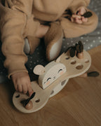 Evenwicht puzzel - Bunny Balance - Houten speelgoed - Mrs Ertha - productfoto