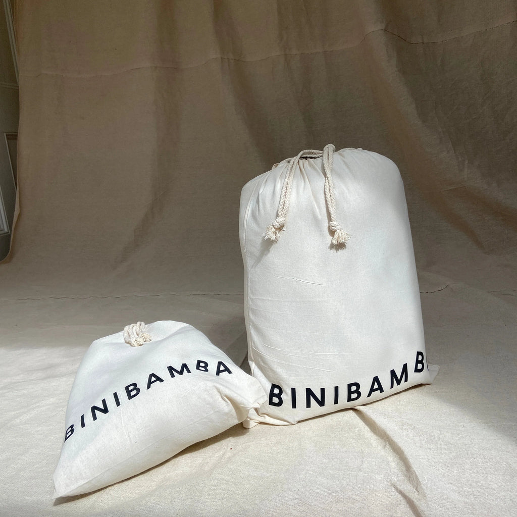 Fußsack Puffmuff® - Merino-Lammfell - Bruno + Milk - BINIBAMBA
