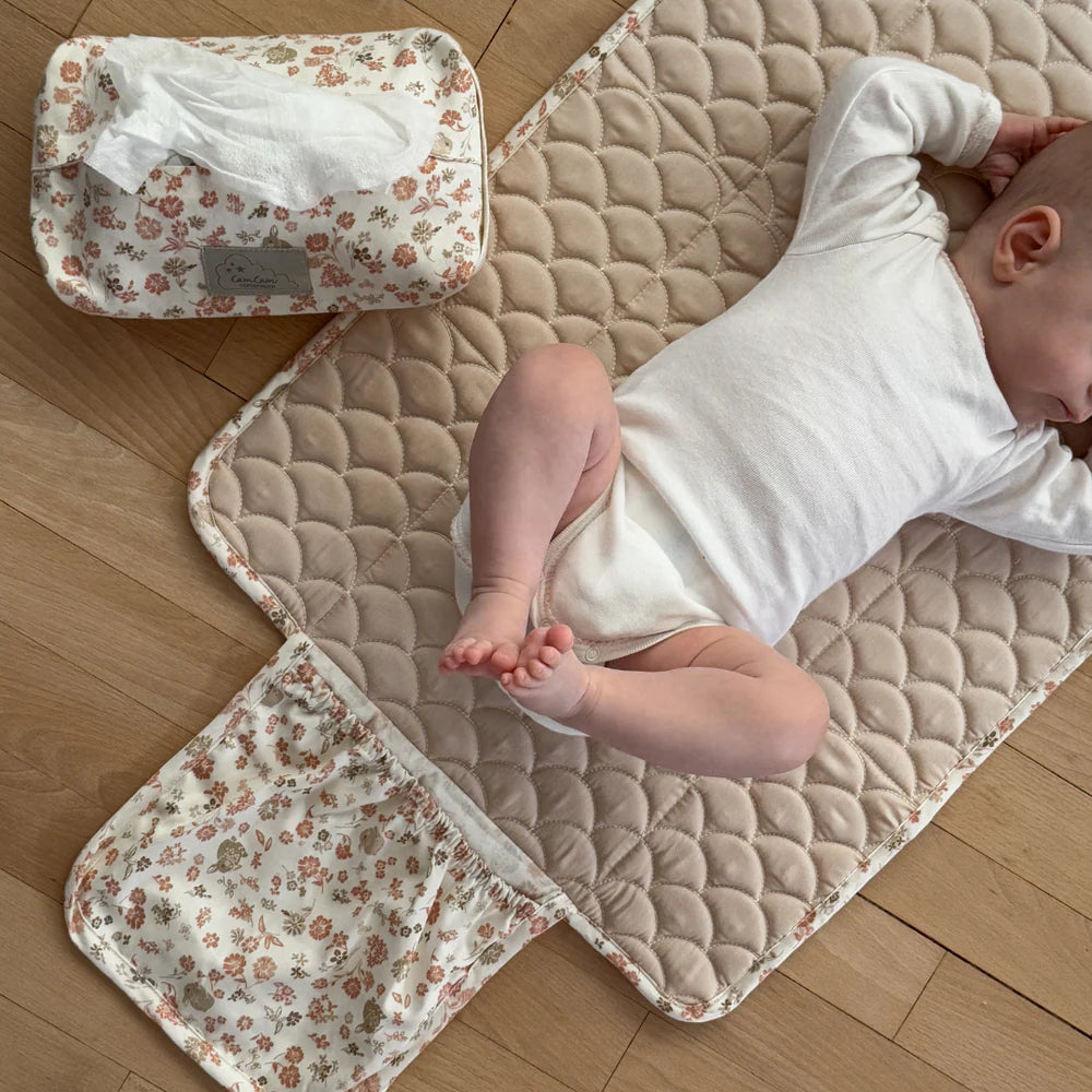 Verschoonmatje - Changing Mat Quilted Augusta - Biologisch katoen - CamCam Copenhagen - productfoto - afbeelding 3