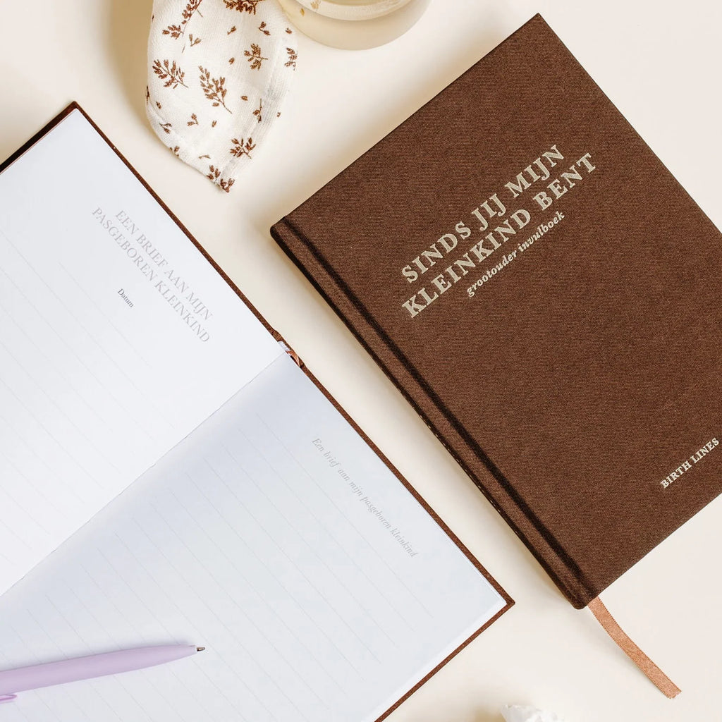 Sinds jij mijn kleinkind bent – Grandparent Memory Book with Keepsakes and Life Lessons for 10 Years – Birthlines