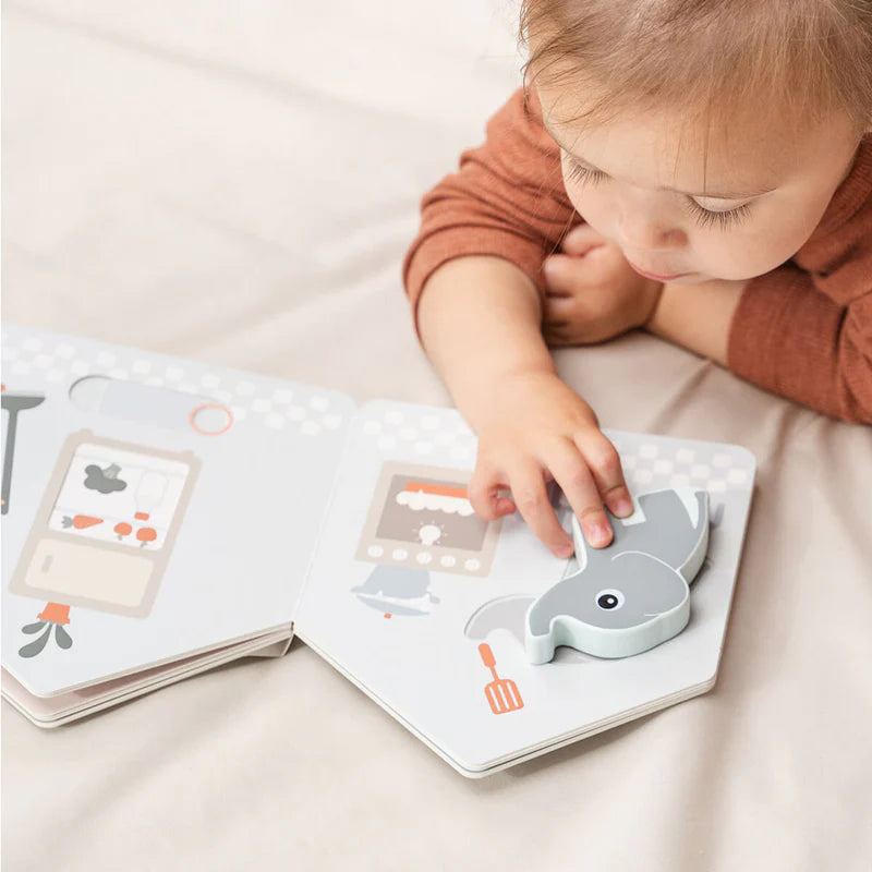 Interactief boekje 'Thuis' - Elphee's home board book - Deer friends - Colour mix - Done by Deer - productfoto - afbeelding 3