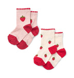Sokkenset Vibe Socks 2-pack - Glitter Berry - Katoen - Flöss - productfoto