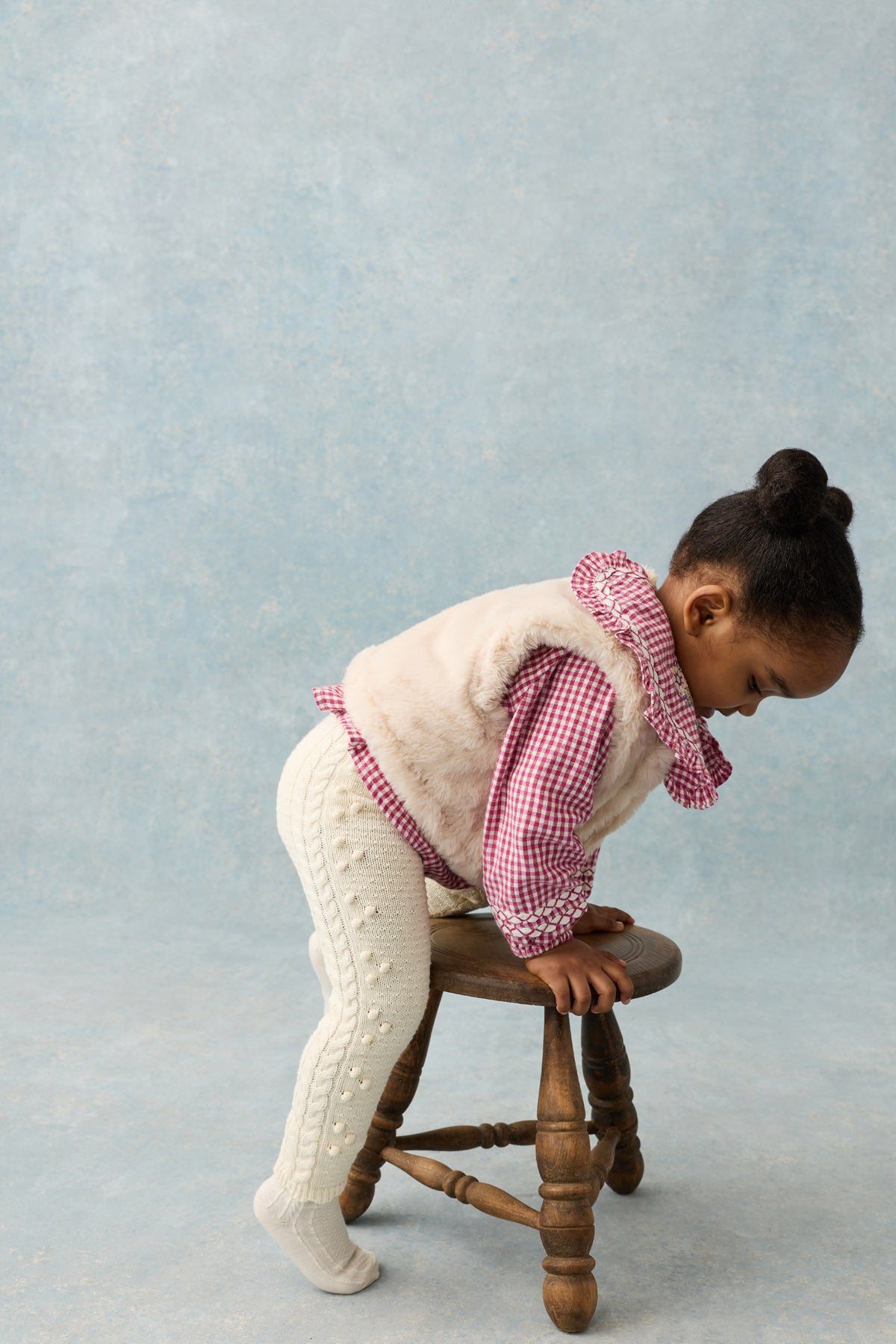Gebreide babylegging Molda - Katoen - Cream - Louise Misha - productfoto - afbeelding 4