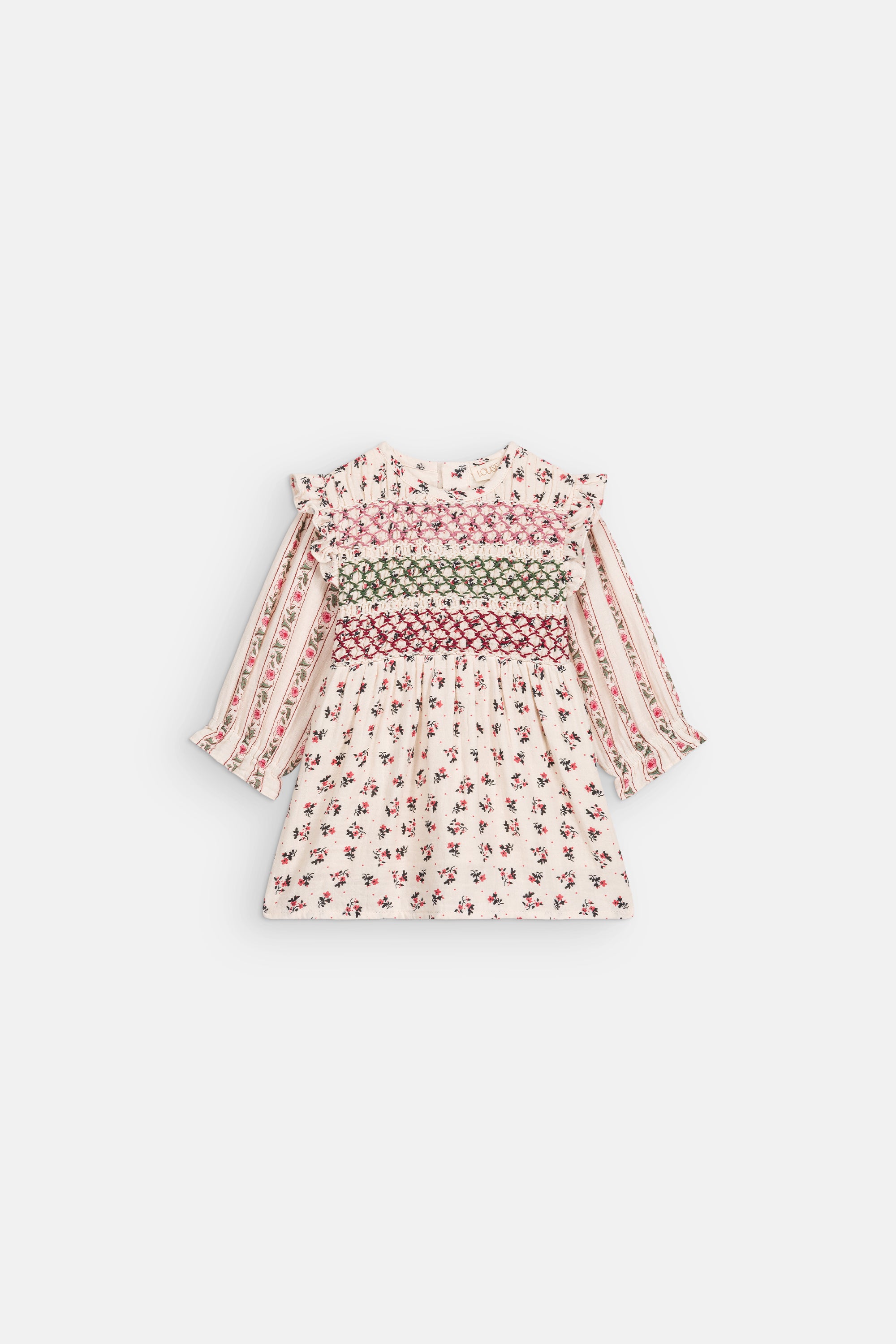 Jurk Saralinou & Saralina - Biologisch katoen - Cream Pink Sorrel - Louise Misha - voorkant - afbeelding 5