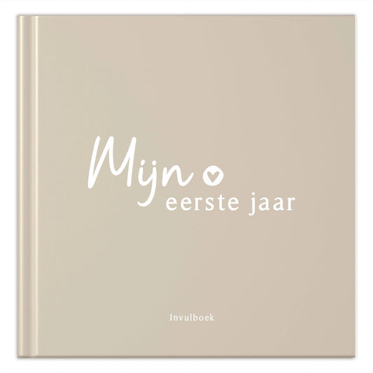 Baby-Ausfüllbuch – Mein erstes Jahr – Beige – Fyllbooks