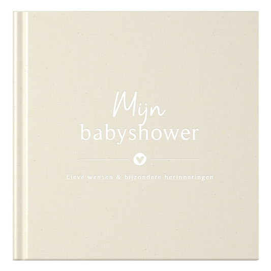 Baby-Ausfüllbuch – Ausfüllbuch Meine Babyparty – Leinen Beige – Fyllbooks
