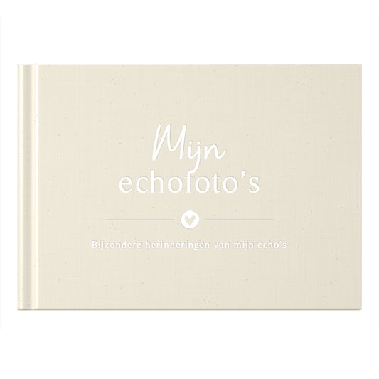 Babytagebuch - Meine Ultraschallbilder – Leinen Beige - Fyllbooks