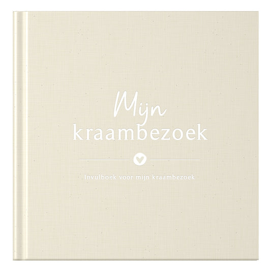Baby-Ausfüllbuch - Mein Wochenbettbesuchsbuch - Leinen Beige - Fyllbooks