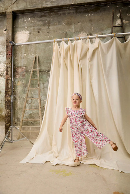 Jumpsuit - Overall Irma - Organic Cotton - Cream Floral Haven - Louise Misha