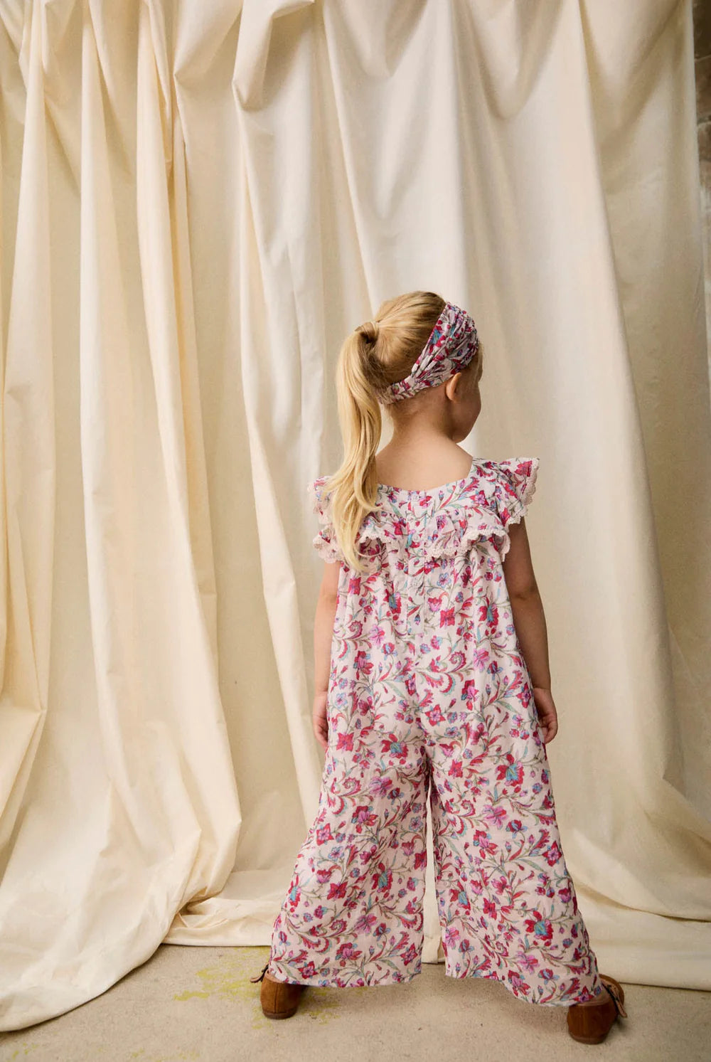 Jumpsuit - Overall Irma - Organic Cotton - Cream Floral Haven - Louise Misha