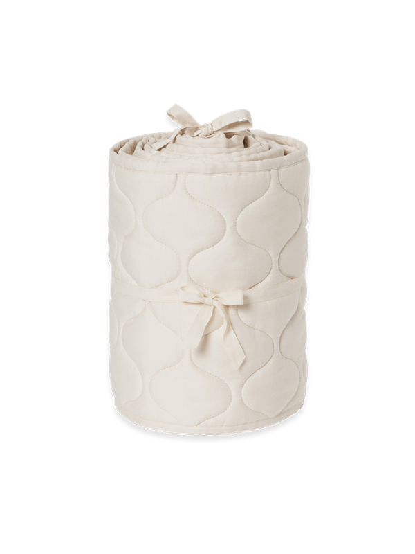 Bed bumper - Satin Quilted Crib Bumper - Biologisch katoen - Ecru - Garbo & Friends - Garbo&Friends - productfoto