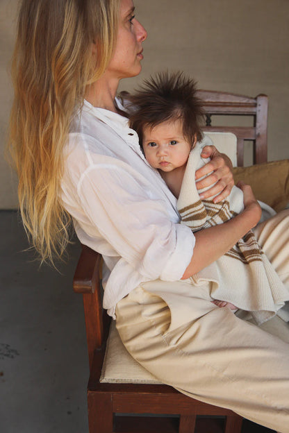 Baby blanket - Gilbert - Merino wool - HVID