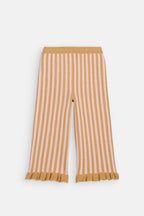 Gestreepte broek met ruches Salia - Biologisch katoen - Honey Blush Stripes - Louise Misha - productfoto - afbeelding 2
